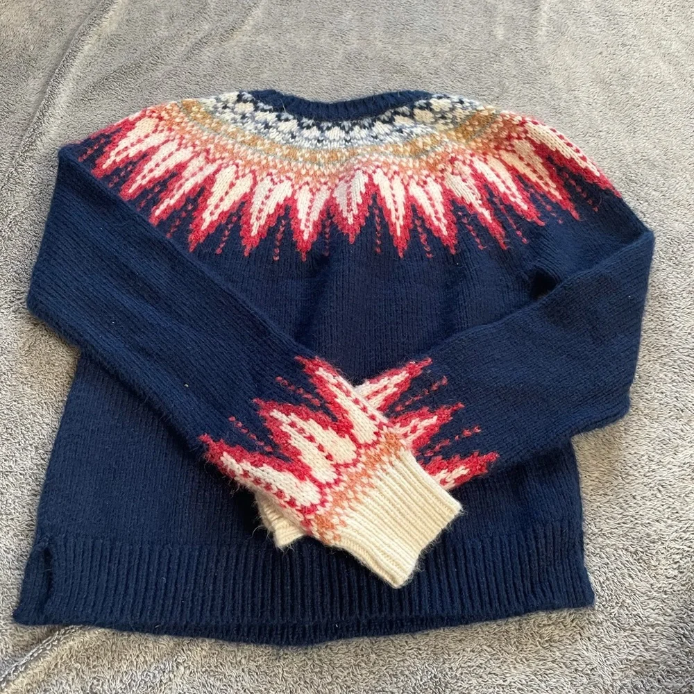 Marine Layer+Lost & Found Tessa Fair Isle Sweater - Picture 4 of 7